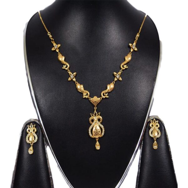 Pretty Gold Plated Necklace - BD 