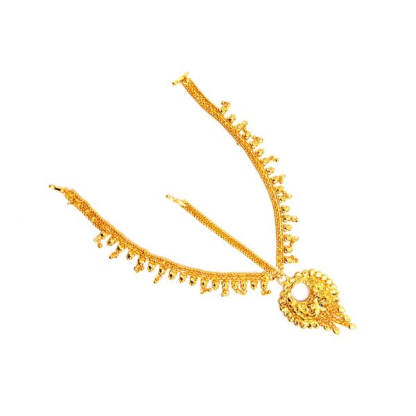Gold plated tikli discount design